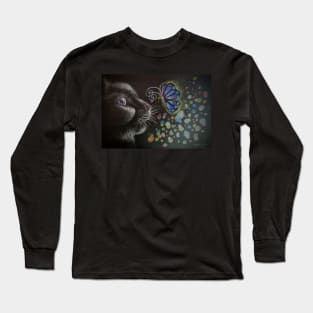 Cat and butterflies Long Sleeve T-Shirt